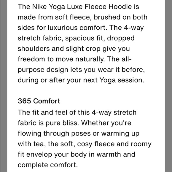 NWT Nike Women’s Cropped Supersoft Light Fleece Hoodie - Picture 5 of 10